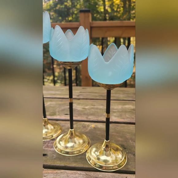 Vintage MCM Tulip Votive Holders - Picture 3 of 7